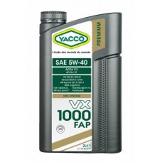 YACCO 5W40 VX1000 FAP SN/CF 2L